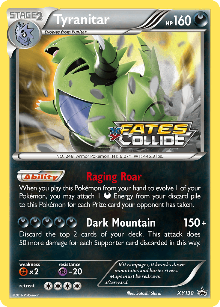 Tyranitar XY Black Star Promos card
