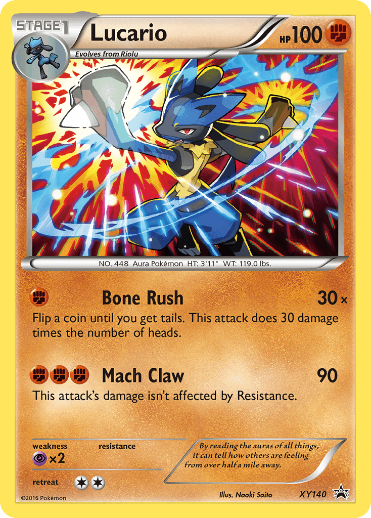 Lucario XY Black Star Promos card