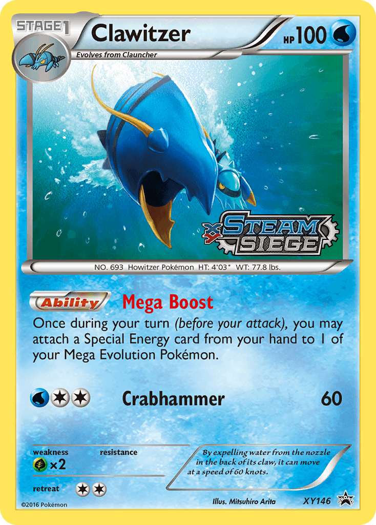 Clawitzer XY Black Star Promos card
