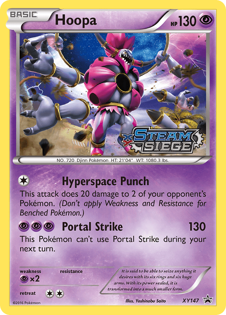 Hoopa XY Black Star Promos card