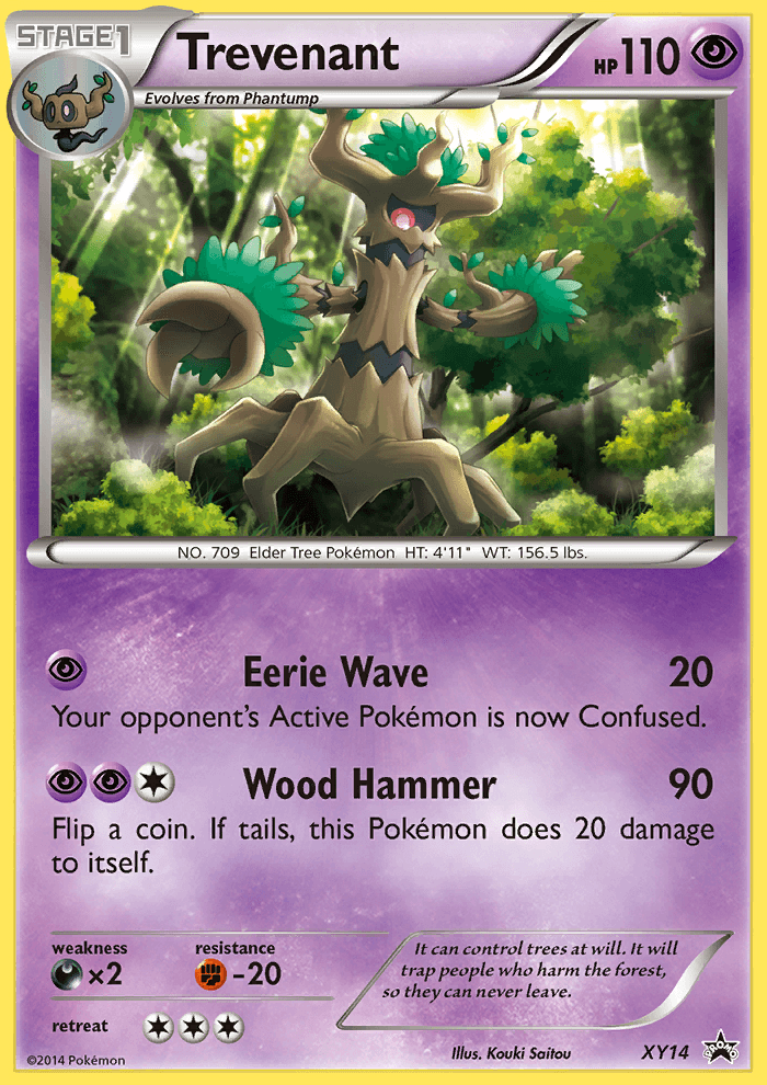 Trevenant XY Black Star Promos card