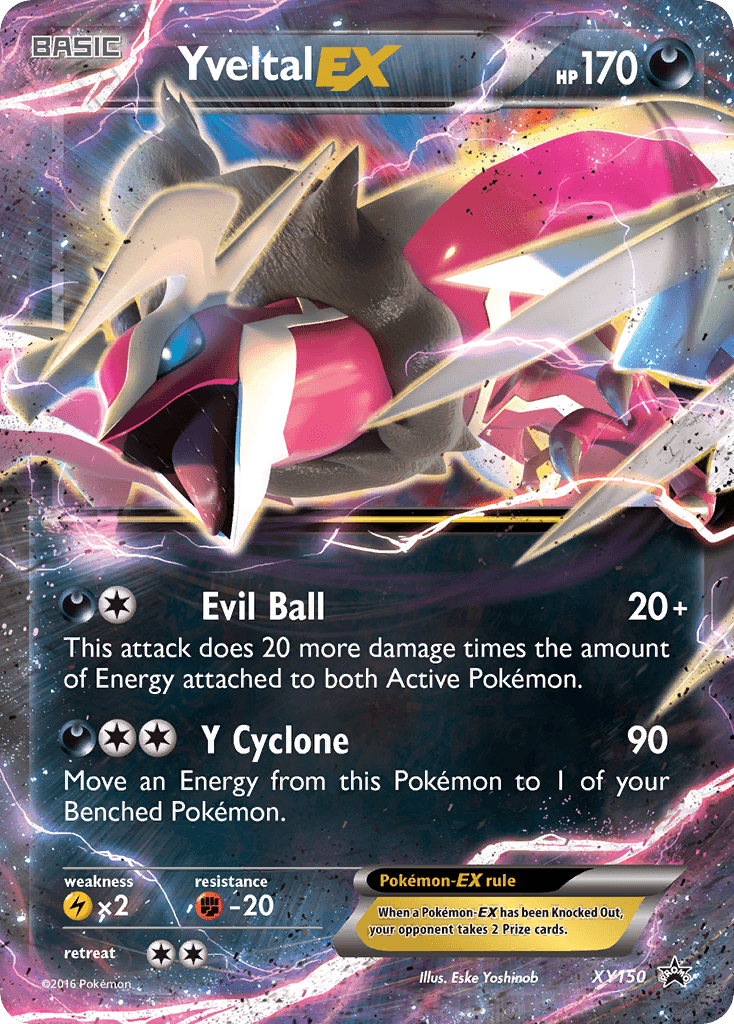 Yveltal-EX XY Black Star Promos card