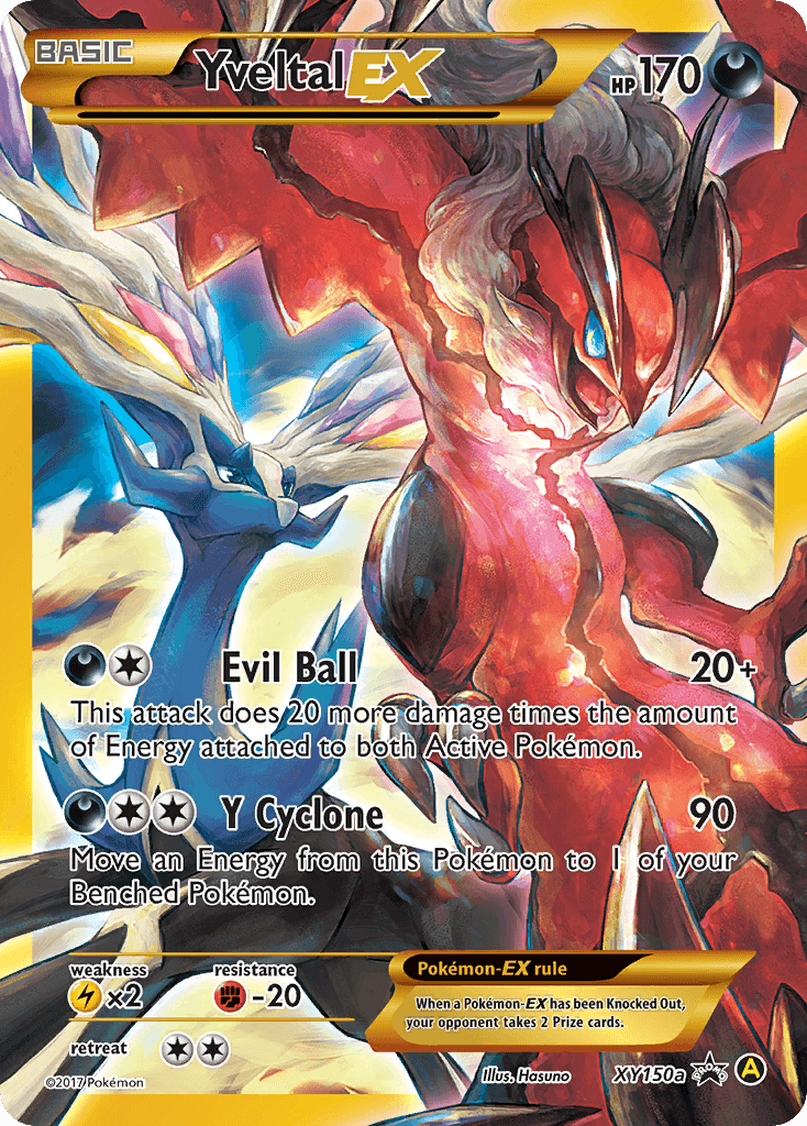 Yveltal-EX XY Black Star Promos card
