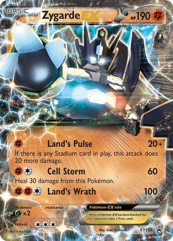 Zygarde-EX XY Black Star Promos card