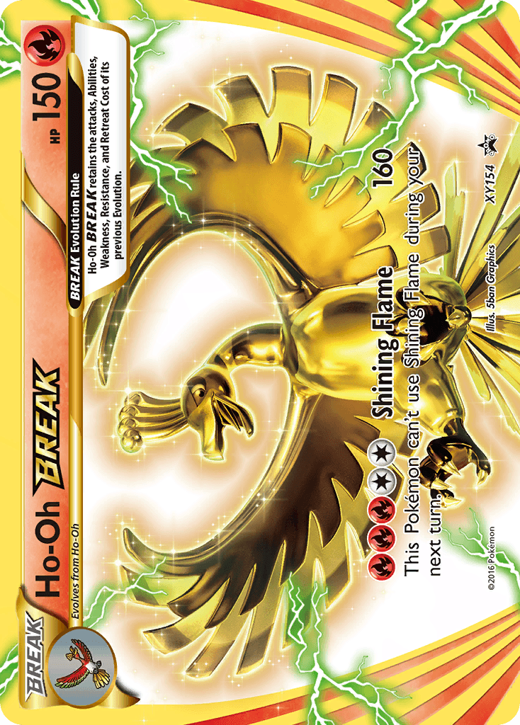 Ho-Oh BREAK XY Black Star Promos card