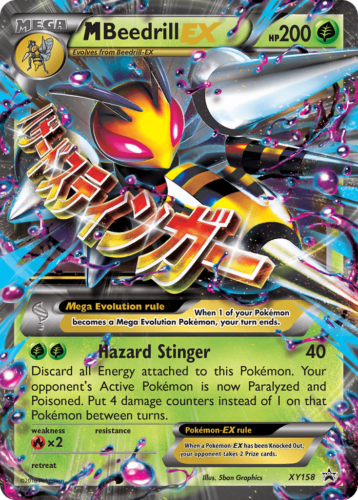 M Beedrill-EX XY Black Star Promos card