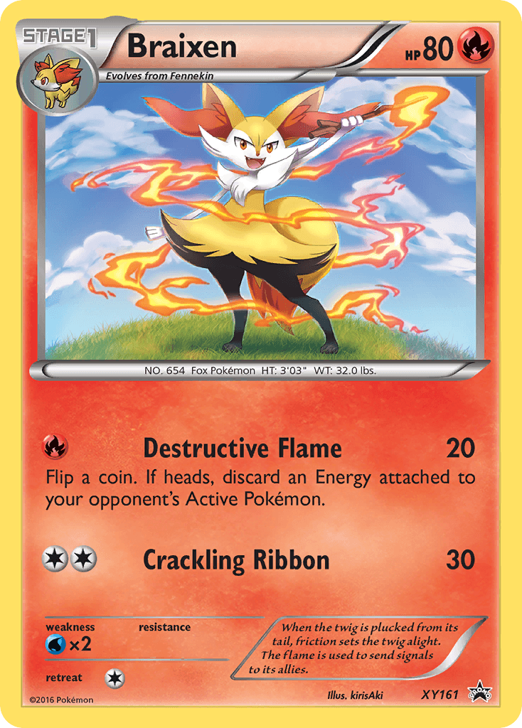 Braixen XY Black Star Promos card