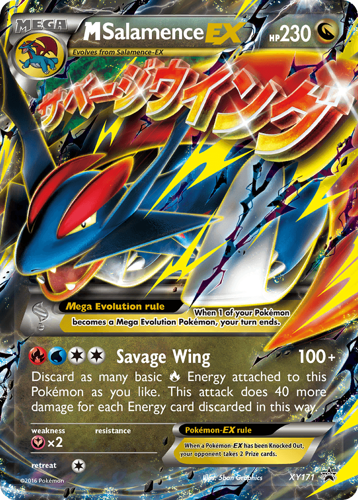 M Salamence-EX XY Black Star Promos card