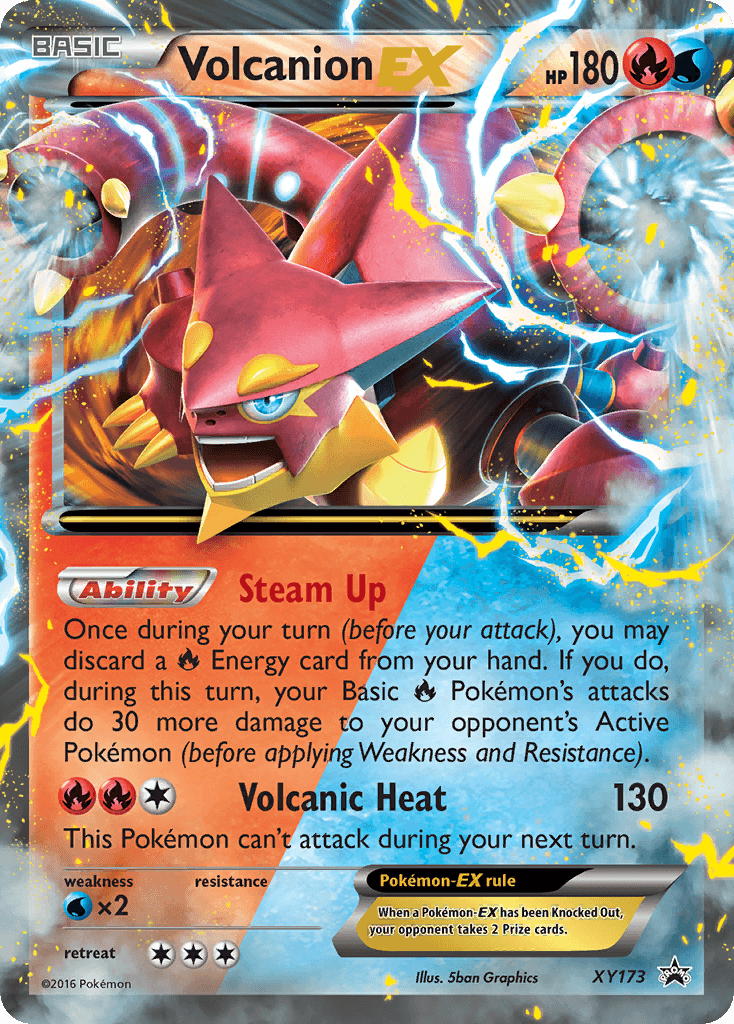 Volcanion-EX XY Black Star Promos card