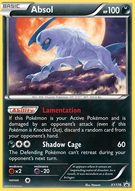 Absol XY Black Star Promos card