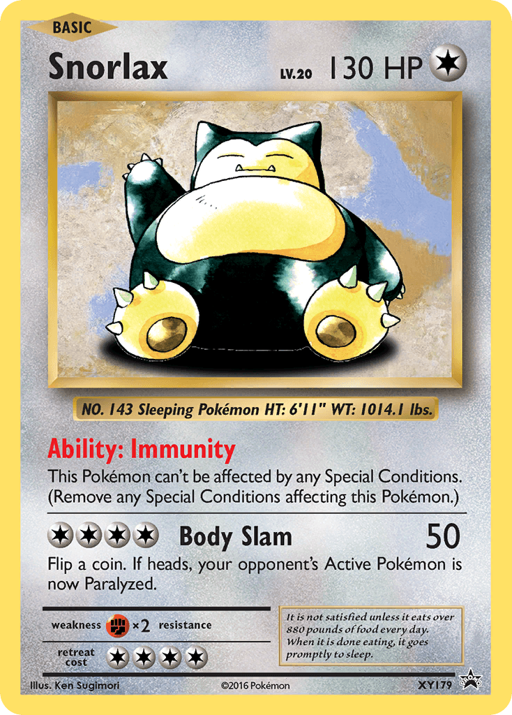 Snorlax XY Black Star Promos card