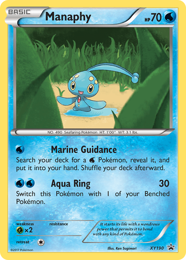 Manaphy XY Black Star Promos card