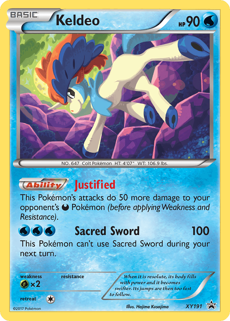 Keldeo XY Black Star Promos card