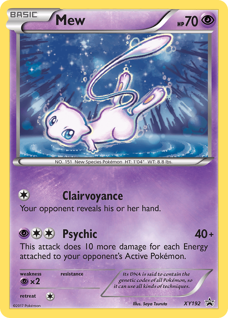 Mew XY Black Star Promos card