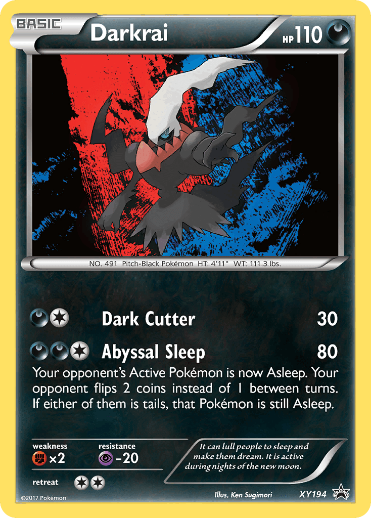 Darkrai XY Black Star Promos card