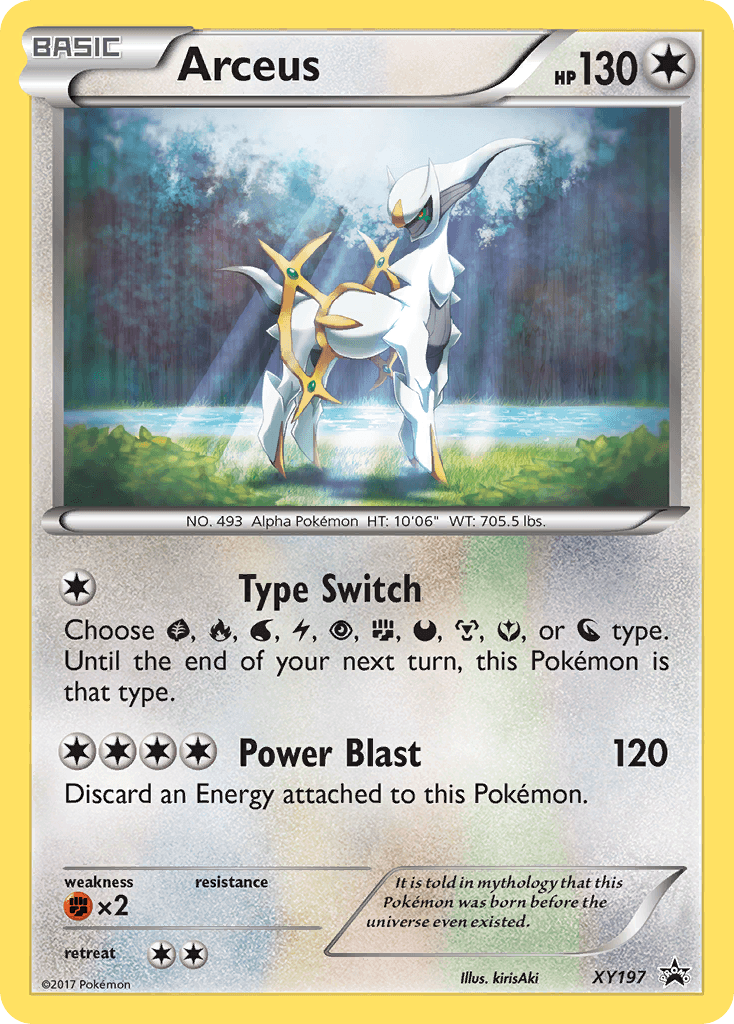 Arceus XY Black Star Promos card