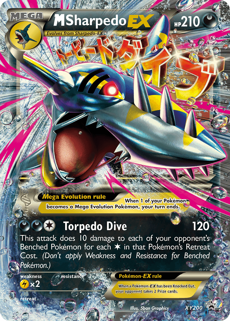 M Sharpedo-EX XY Black Star Promos card