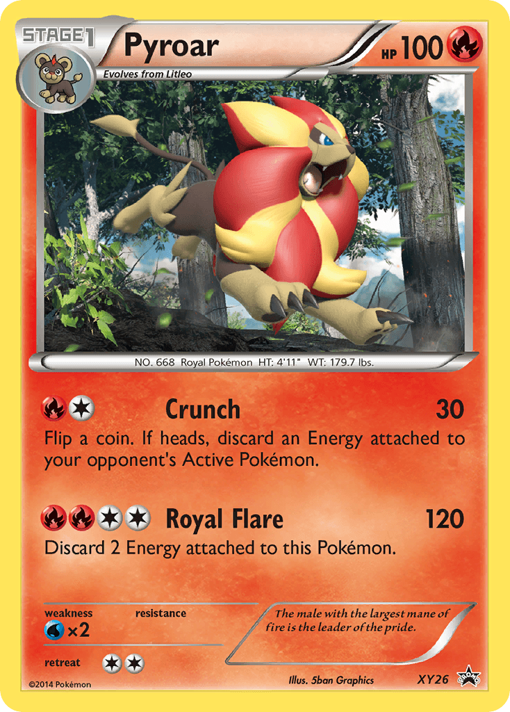 Pyroar XY Black Star Promos card