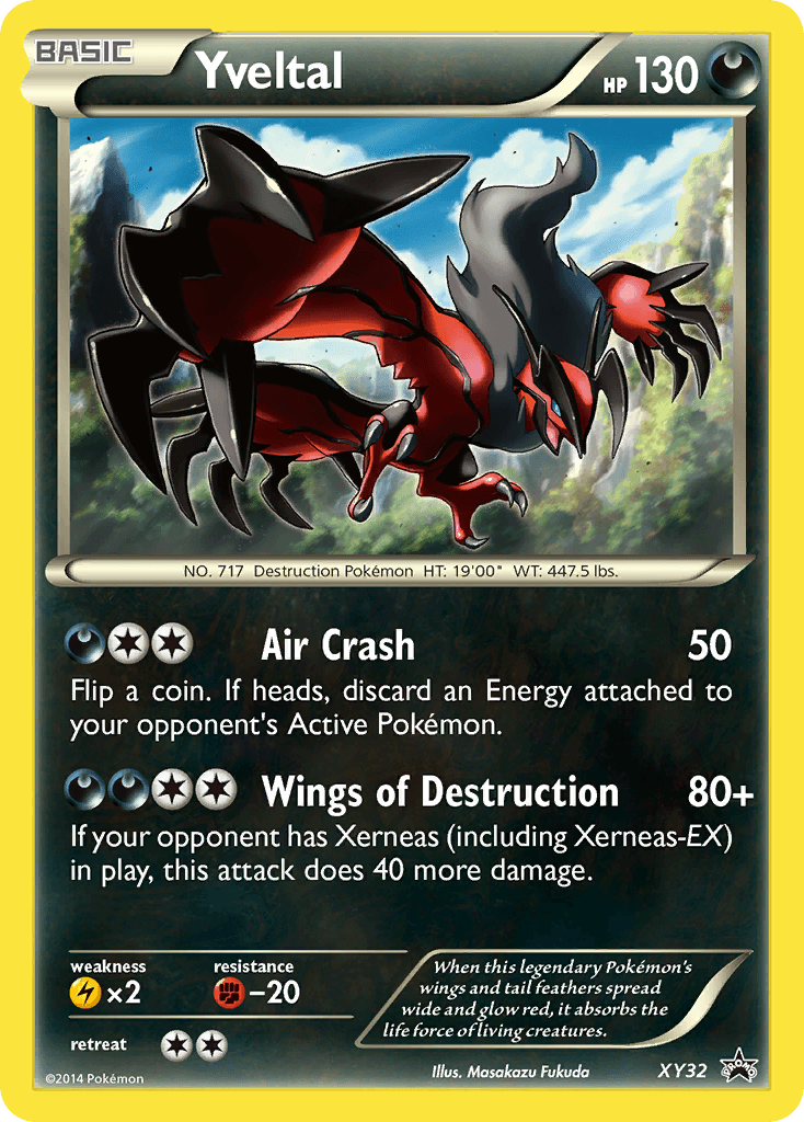 Yveltal XY Black Star Promos card