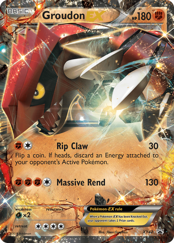Groudon-EX XY Black Star Promos card