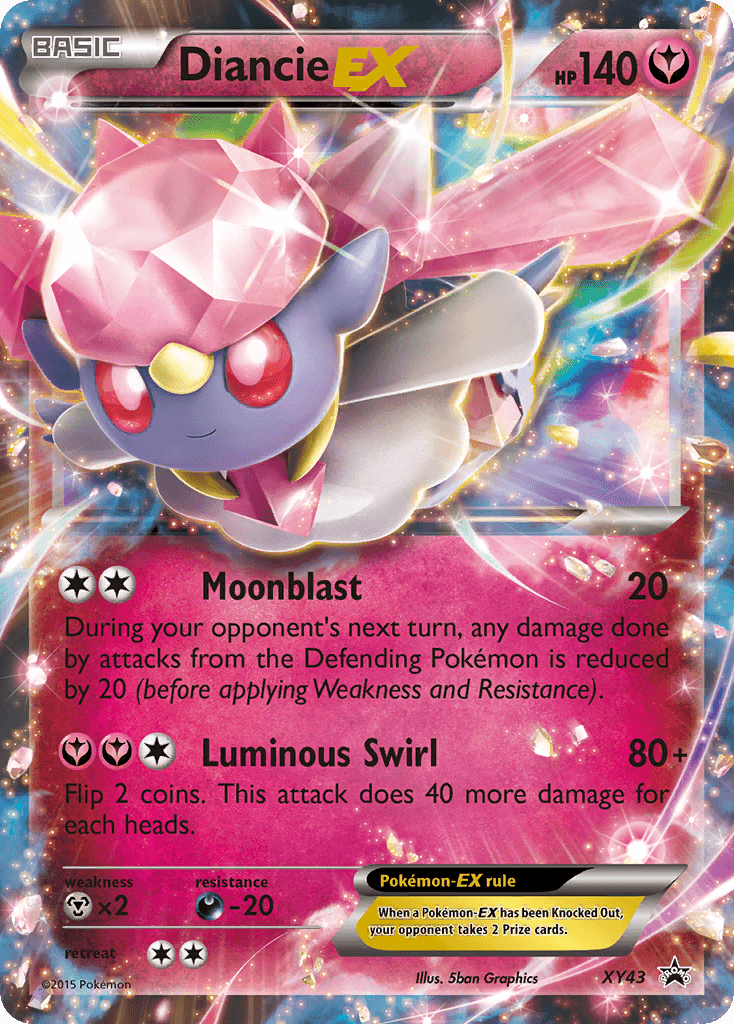 Diancie-EX XY Black Star Promos card