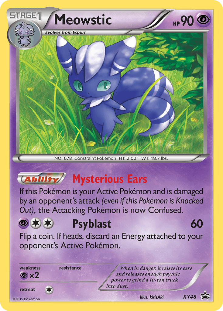 Meowstic XY Black Star Promos card