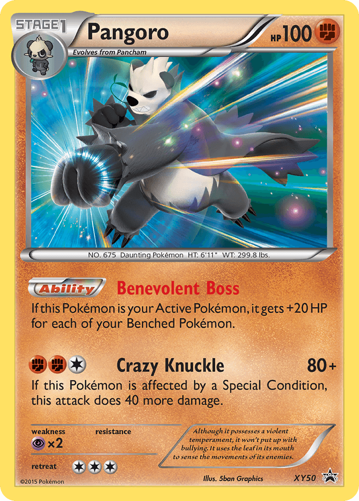 Pangoro XY Black Star Promos card