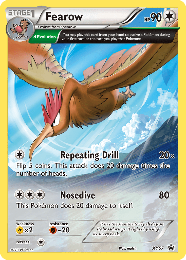 Fearow XY Black Star Promos card