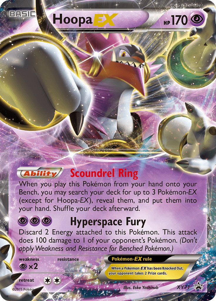 Hoopa-EX XY Black Star Promos card