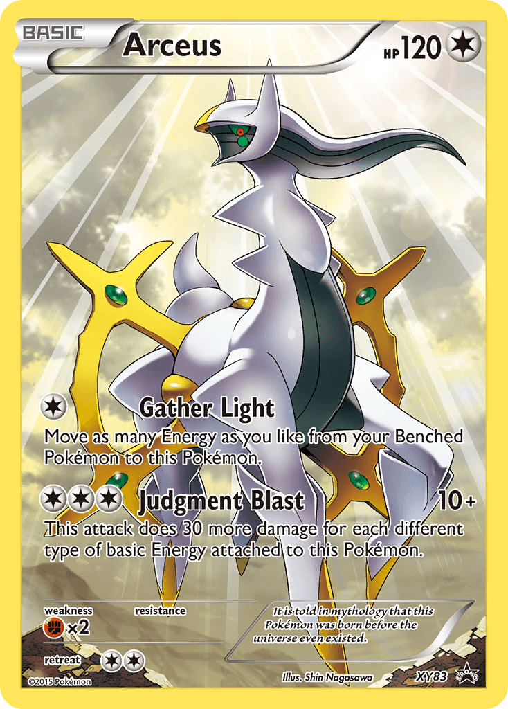 Arceus XY Black Star Promos card
