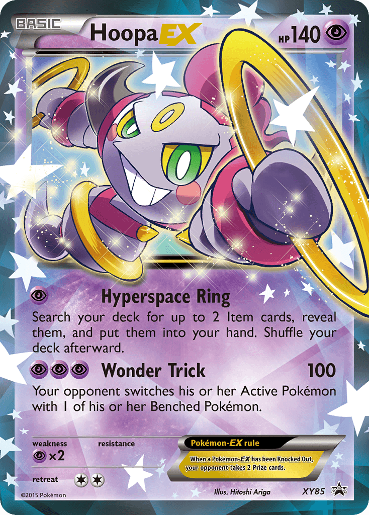 Hoopa-EX XY Black Star Promos card