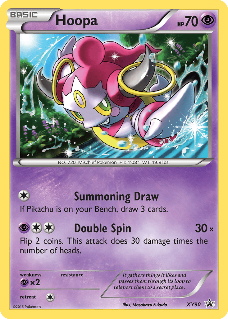 Hoopa XY Black Star Promos card