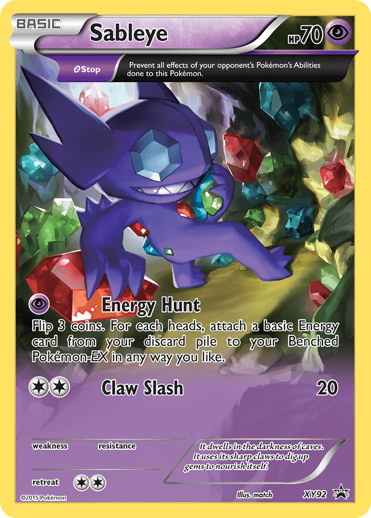 Sableye XY Black Star Promos card