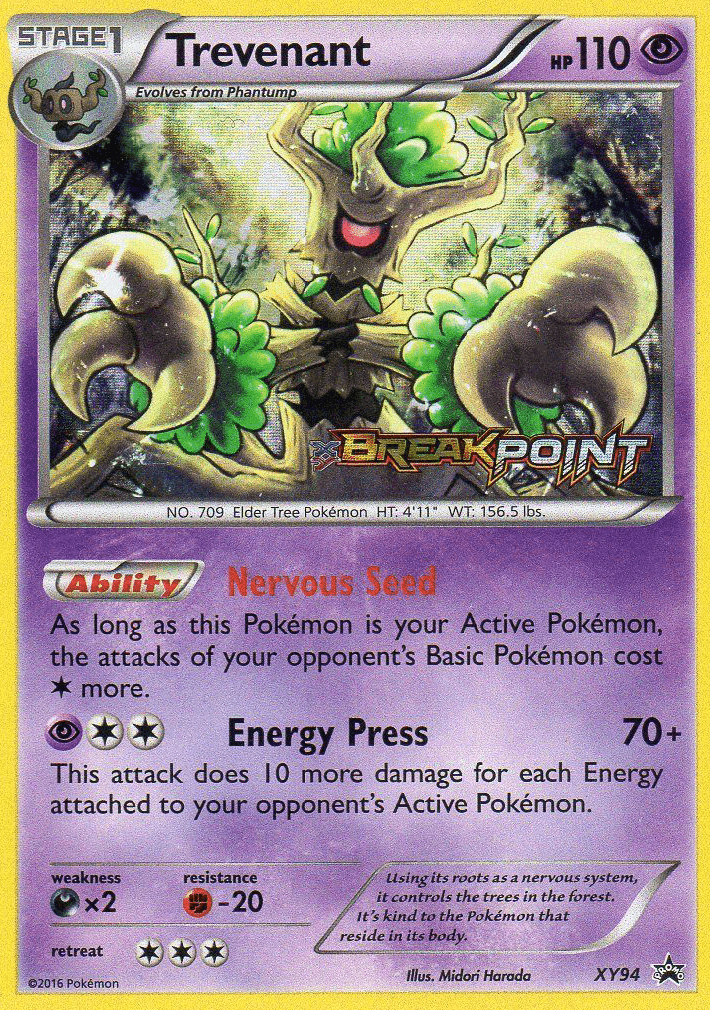 Trevenant XY Black Star Promos card