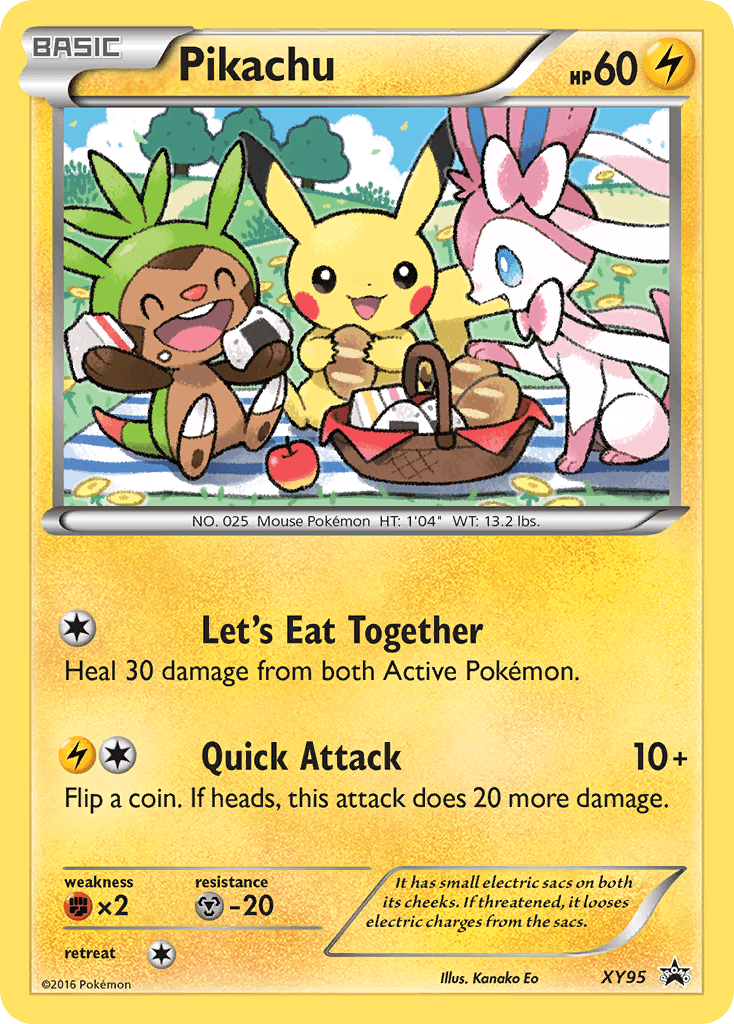 Pikachu XY Black Star Promos card
