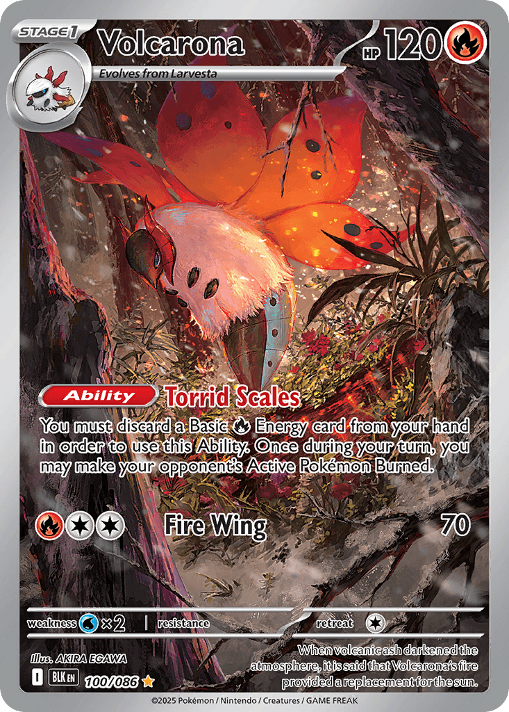 Volcarona Black Bolt card