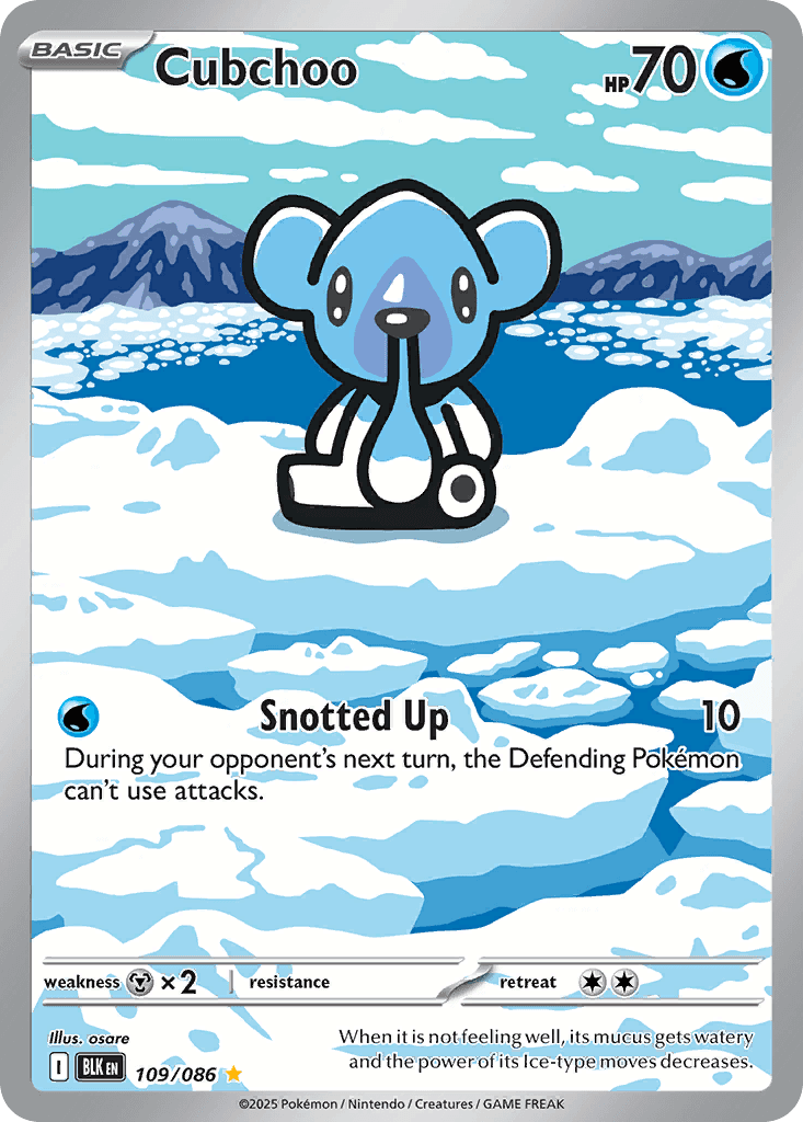 Cubchoo 寶可夢 card