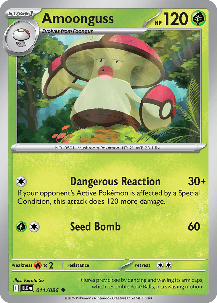 Amoonguss Black Bolt card