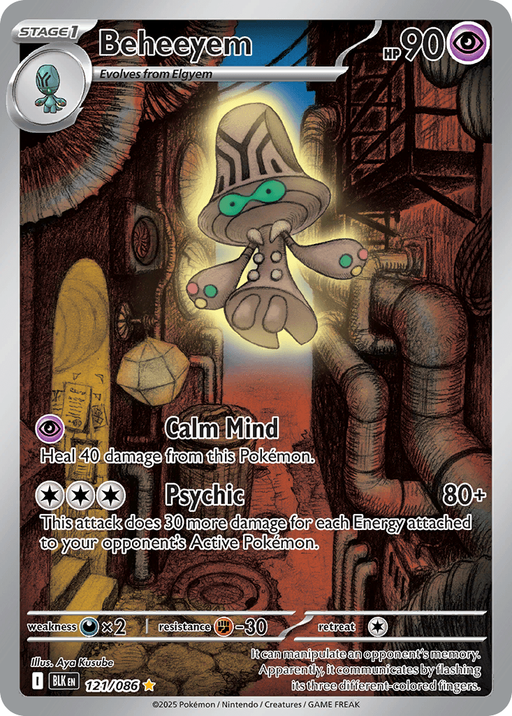 Beheeyem Black Bolt card