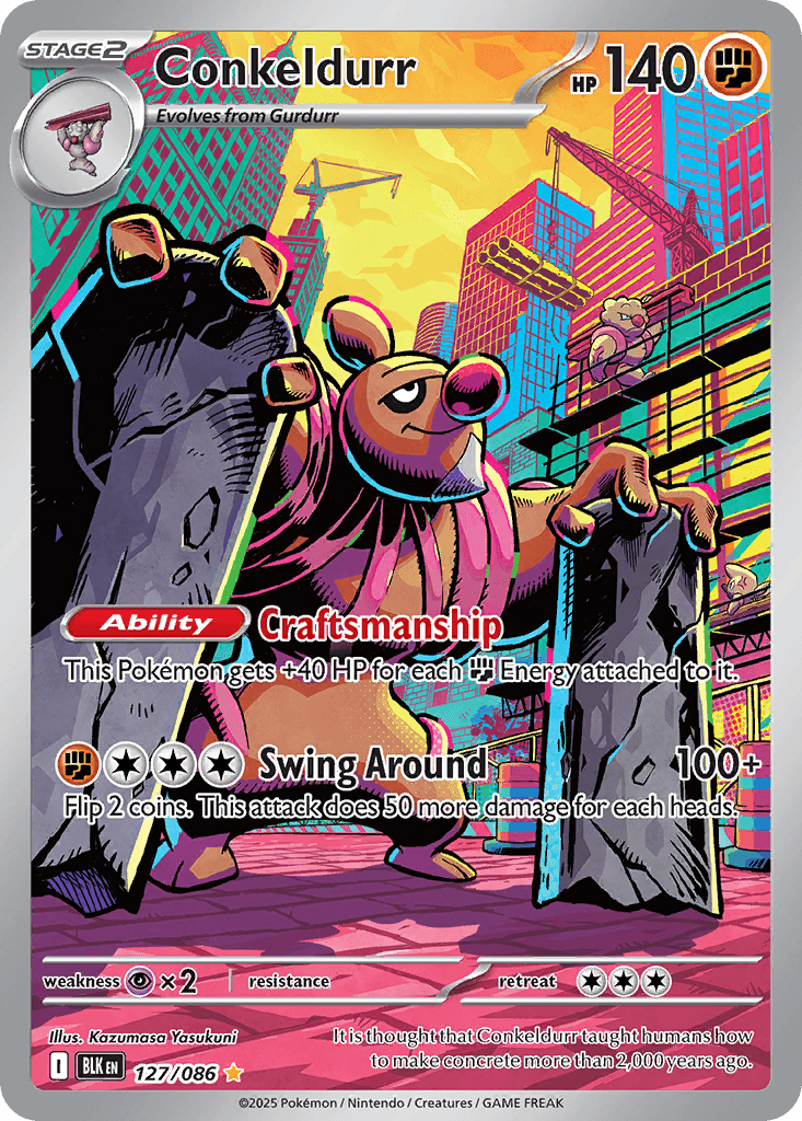 Conkeldurr 寶可夢 card