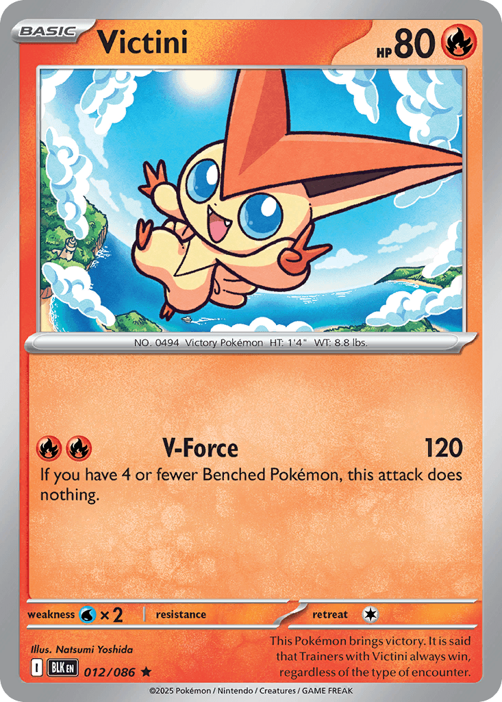 Victini Black Bolt card