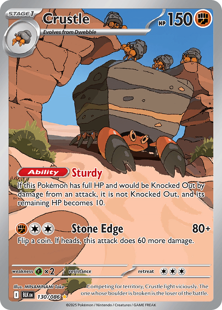 Crustle 寶可夢 card