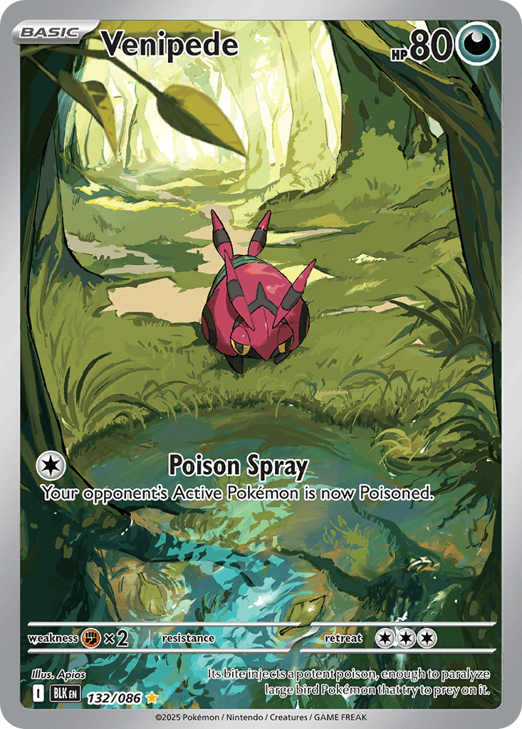 Venipede Black Bolt card