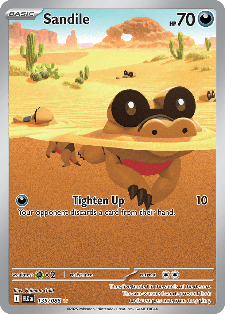 Sandile 寶可夢 card