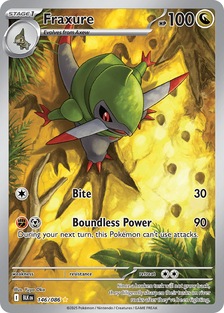 Fraxure 寶可夢 card