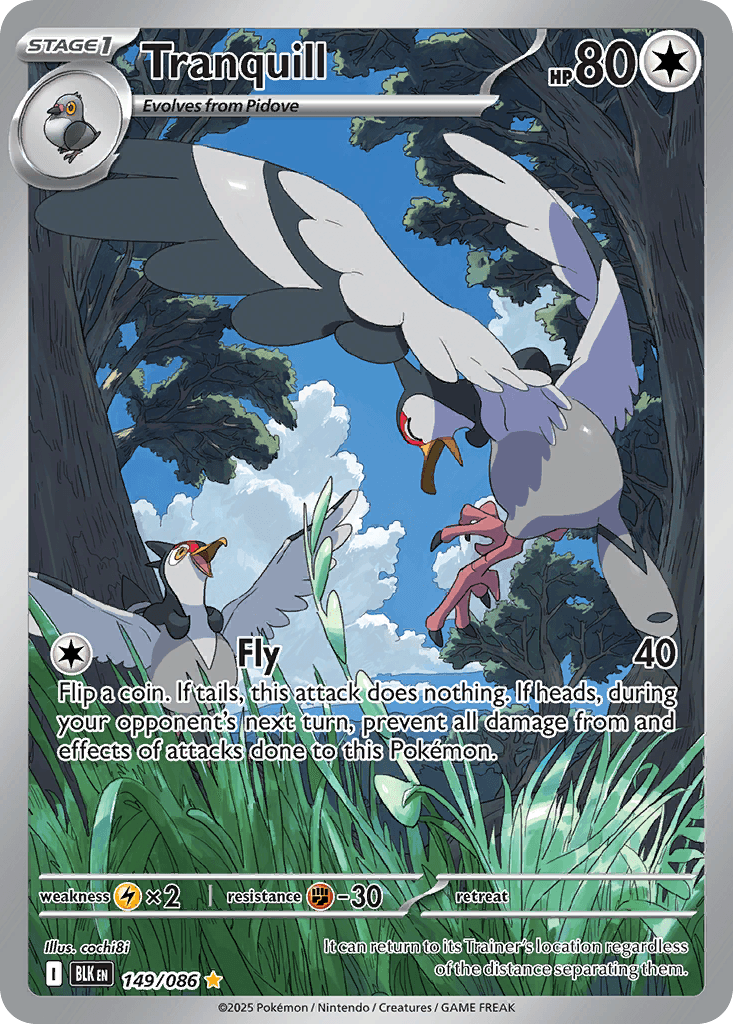 Tranquill 寶可夢 card