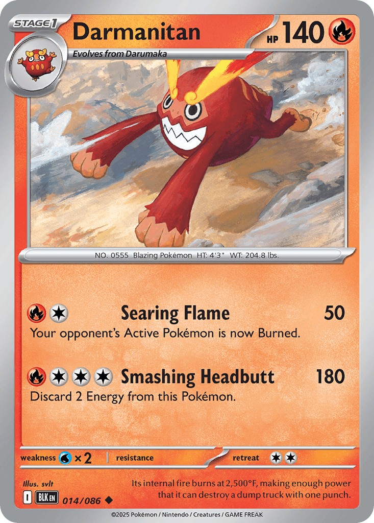 Darmanitan 寶可夢 card