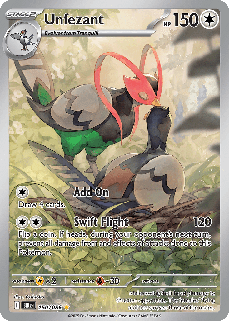 Unfezant Black Bolt card