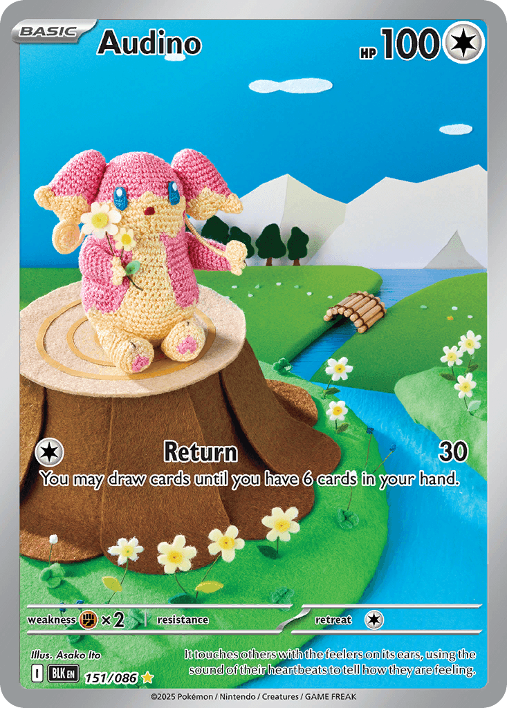 Audino Black Bolt card