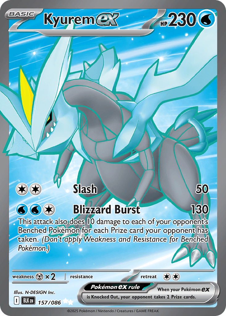 Kyurem ex Black Bolt card